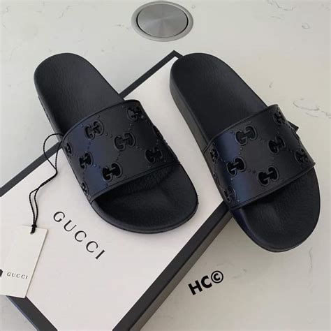 gucci diamond slides price|all black Gucci slides women's.